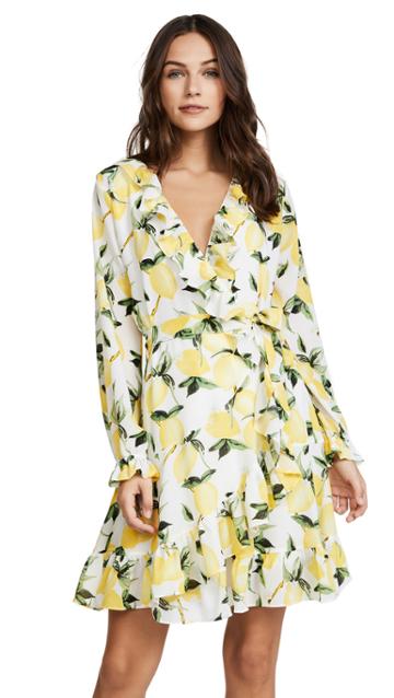 Ella Moon Wrap Ruffle Dress