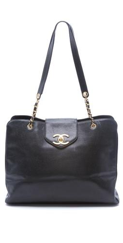 Wgaca Vintage Vintage Chanel Caviar Tote