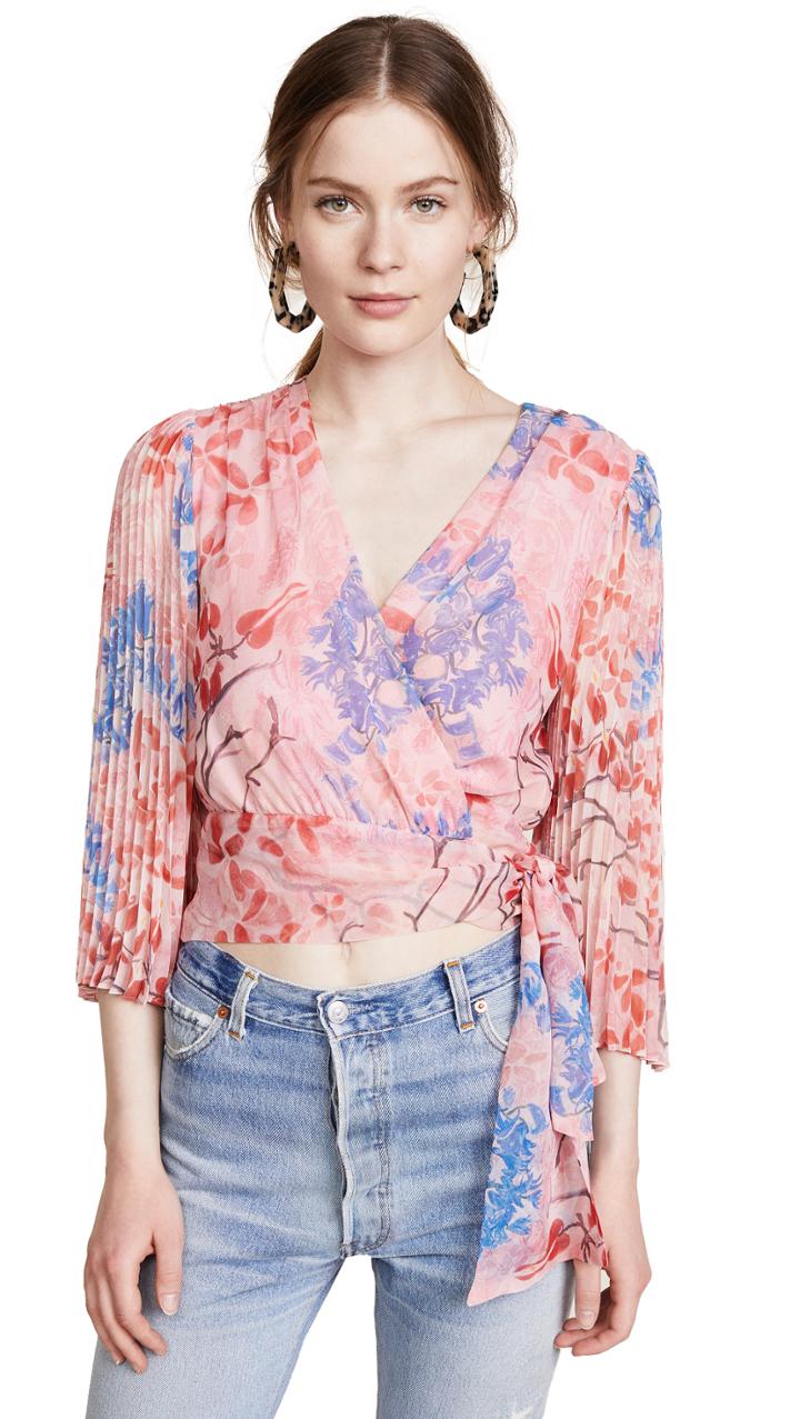 Alice Olivia X Lola Montes Schnabel Bray Top