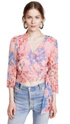 Alice Olivia X Lola Montes Schnabel Bray Top