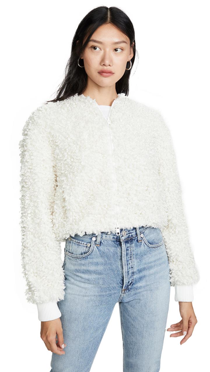 Tibi Cropped Bomber Jacket