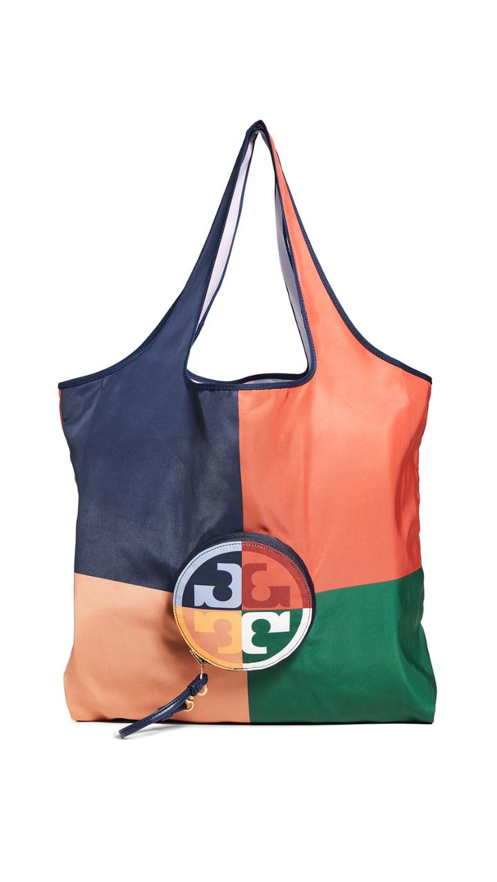 Tory Burch Printed Nylon Packable Tote