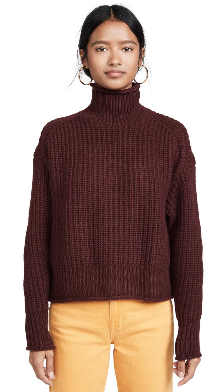 Autumn Cashmere Chunky Shaker Cashmere Sweater