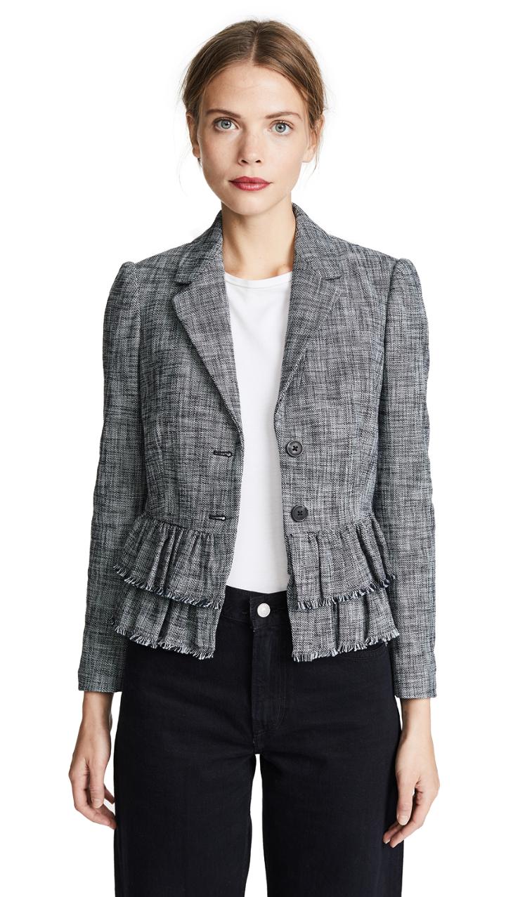 Rebecca Taylor Slub Suiting Jacket
