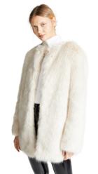 Helmut Lang Faux Fur Coat