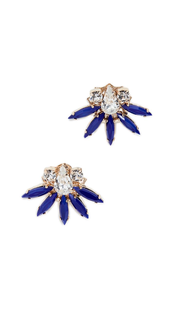 Anton Heunis Crystal Flower Earrings