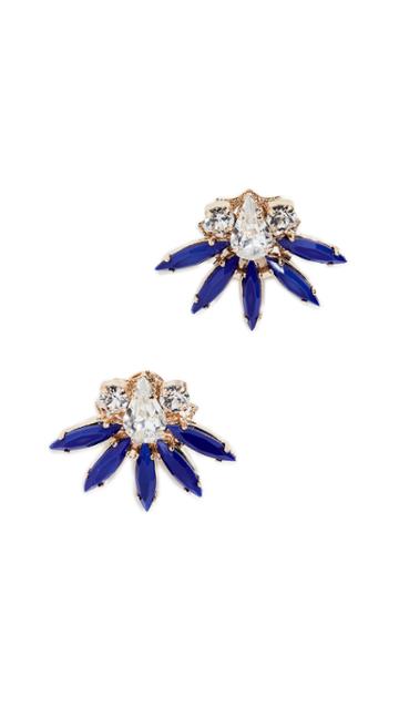 Anton Heunis Crystal Flower Earrings
