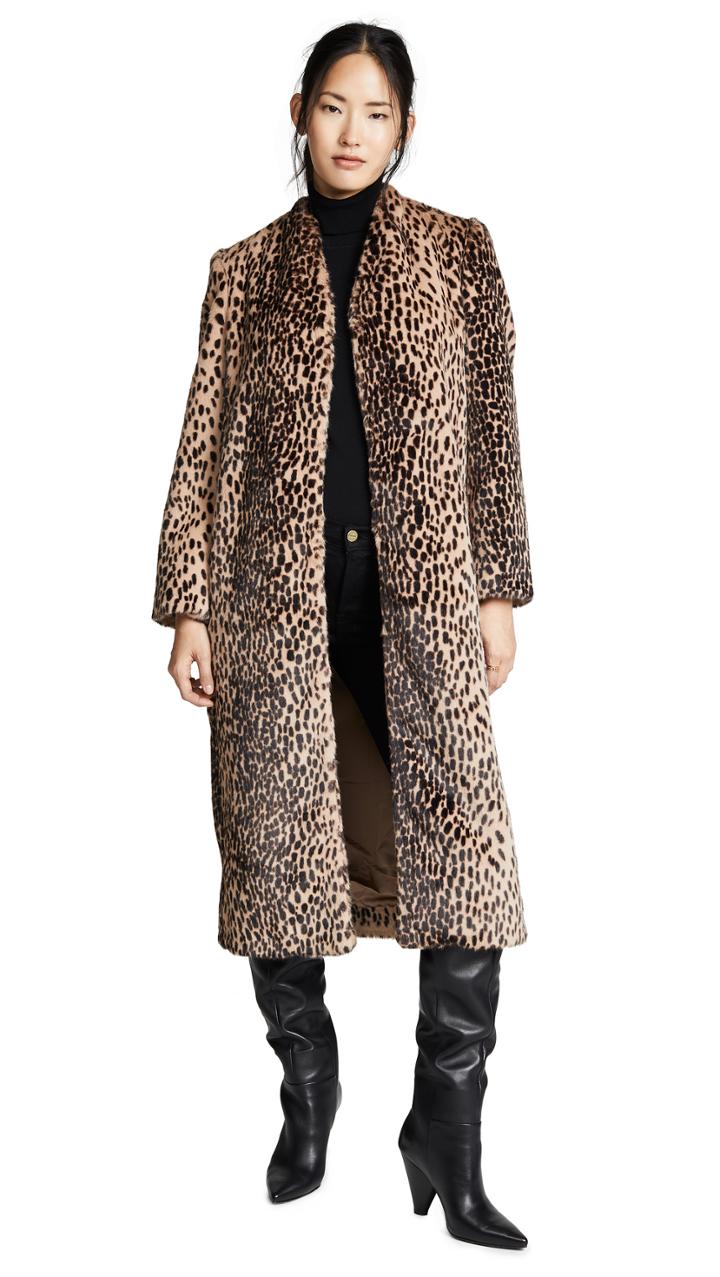 Michelle Mason Faux Fur Coat