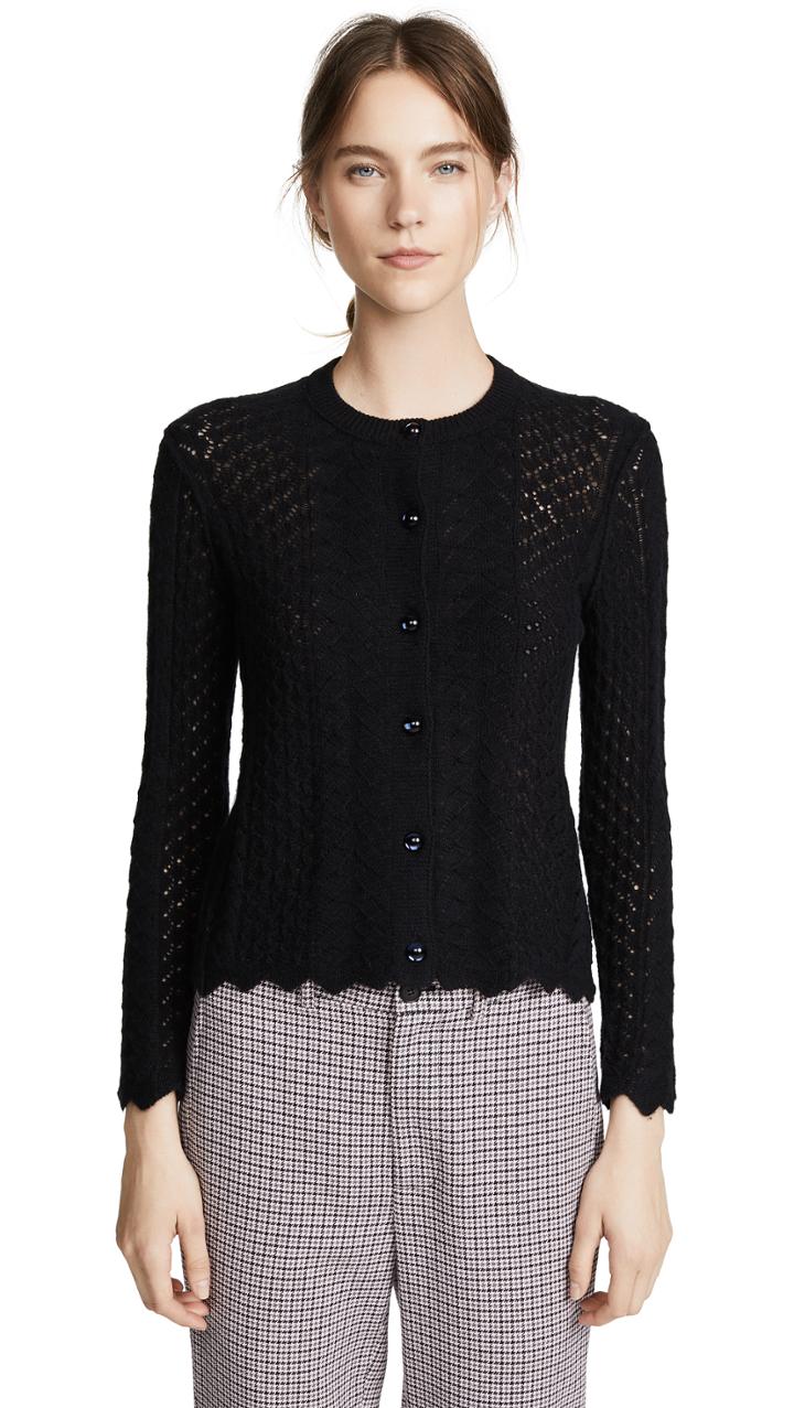 Marc Jacobs Bracelet Sleeve Cashmere Cardigan