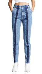 Ksenia Schnaider Slim Jeans With Front Stripes