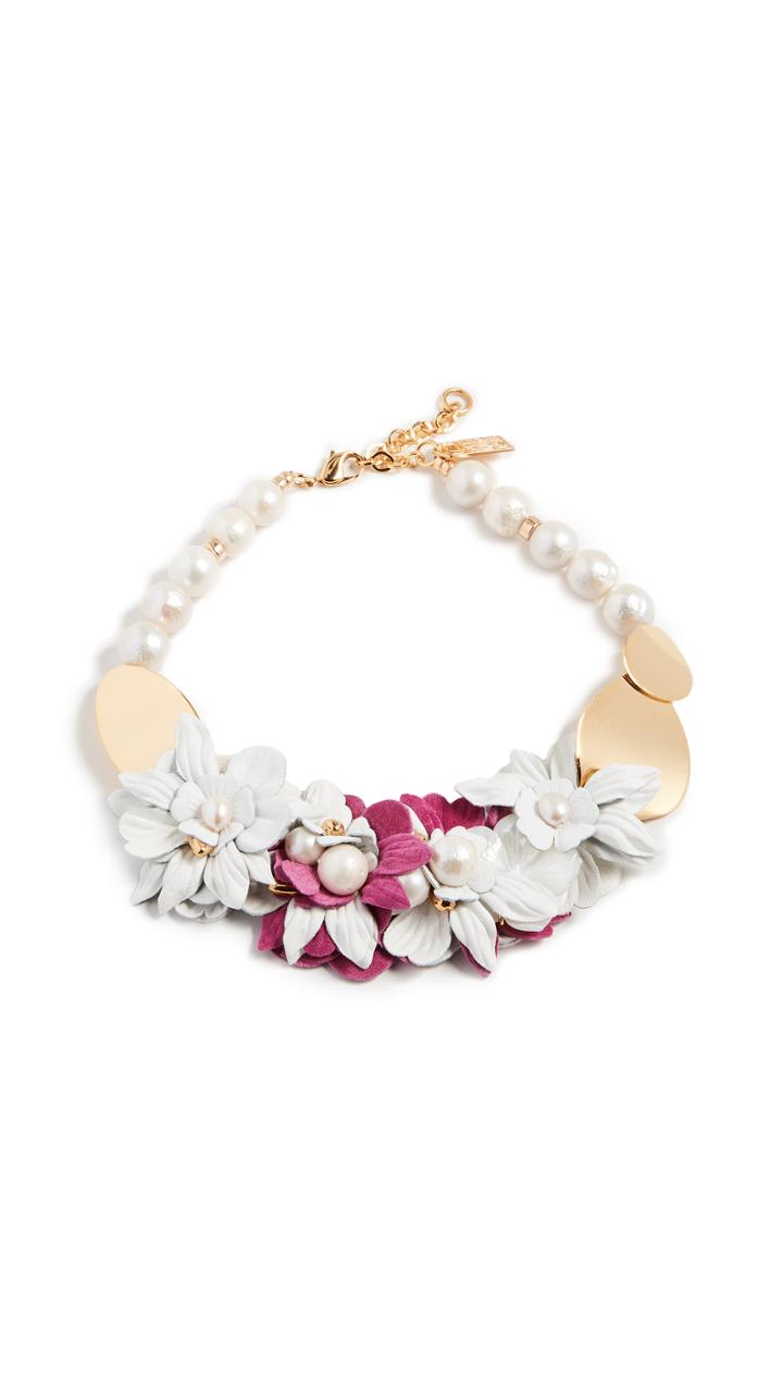 Lizzie Fortunato Wildflower Collar Necklace