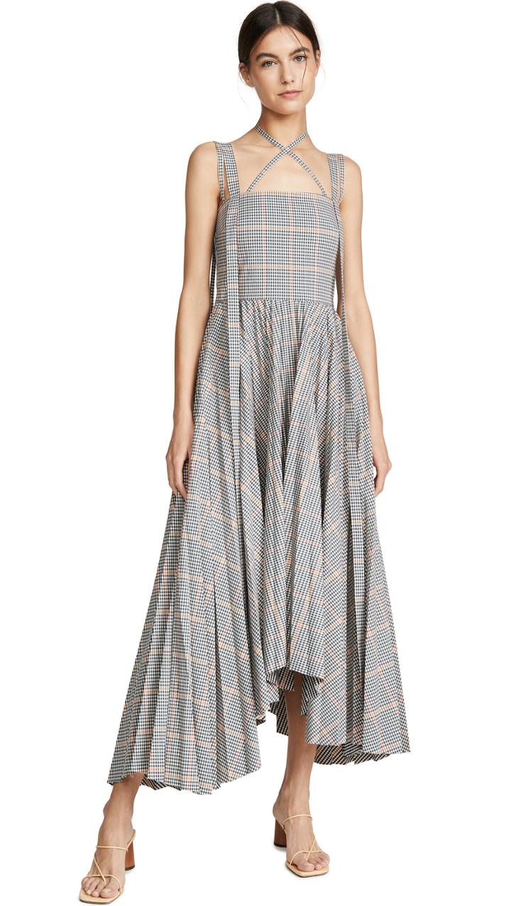 A W A K E Maya Check Dress