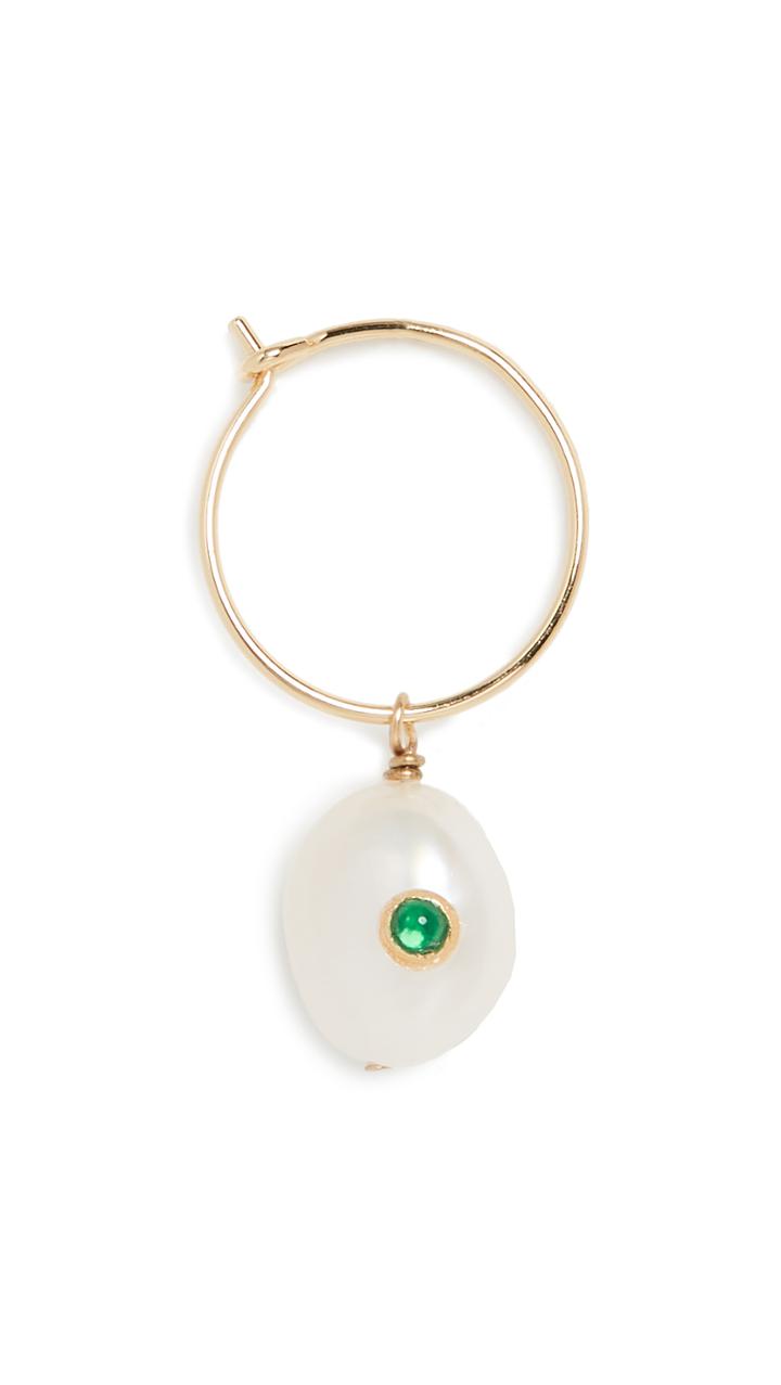 Anni Lu Pearl Hoop Earring