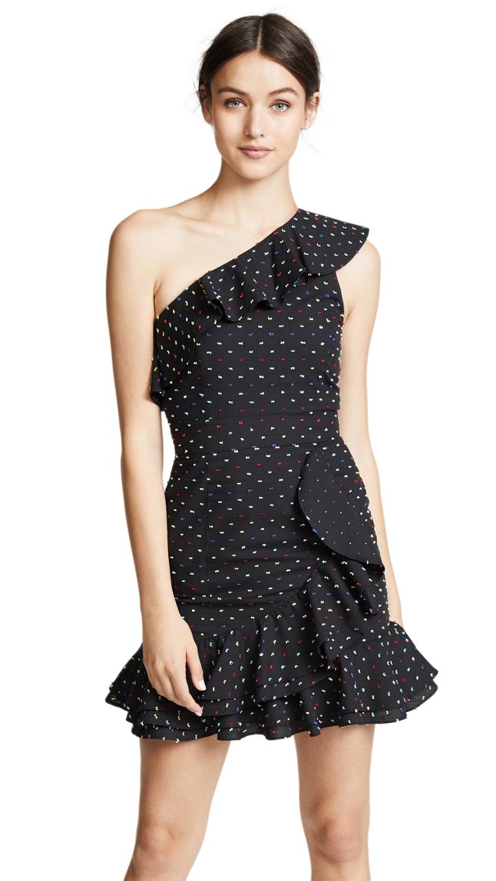 Wayf Norton One Shoulder Mini Dress