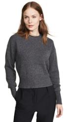 Theory Cashmere Drop Shoulder Crew Sweater
