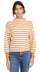 Line Dot Striped Alder Sweater