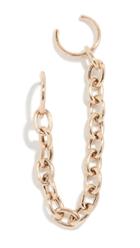 Zoe Chicco 14k Gold Huggie Hoop Chain Link Ear Cuff