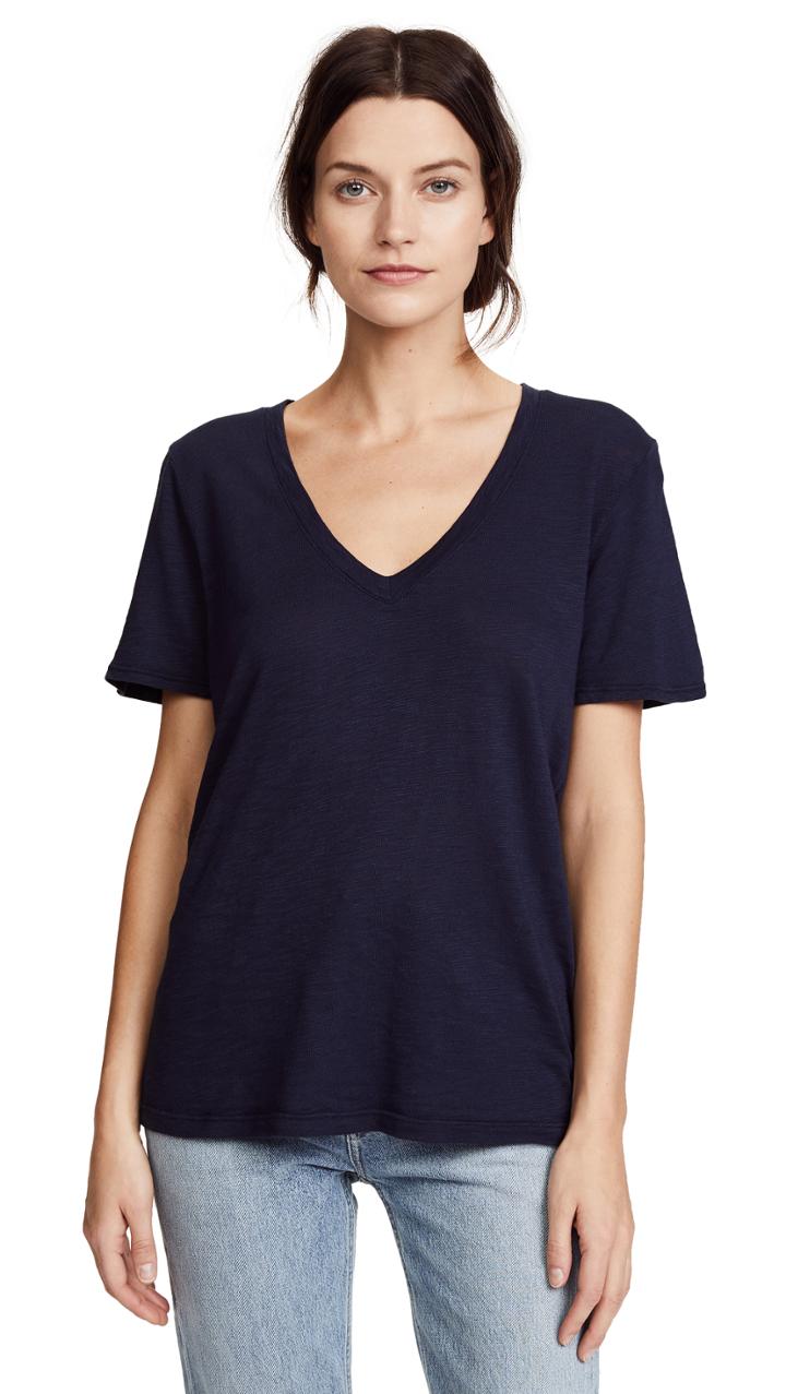 Splendid Cotton Modal Slub V Tee