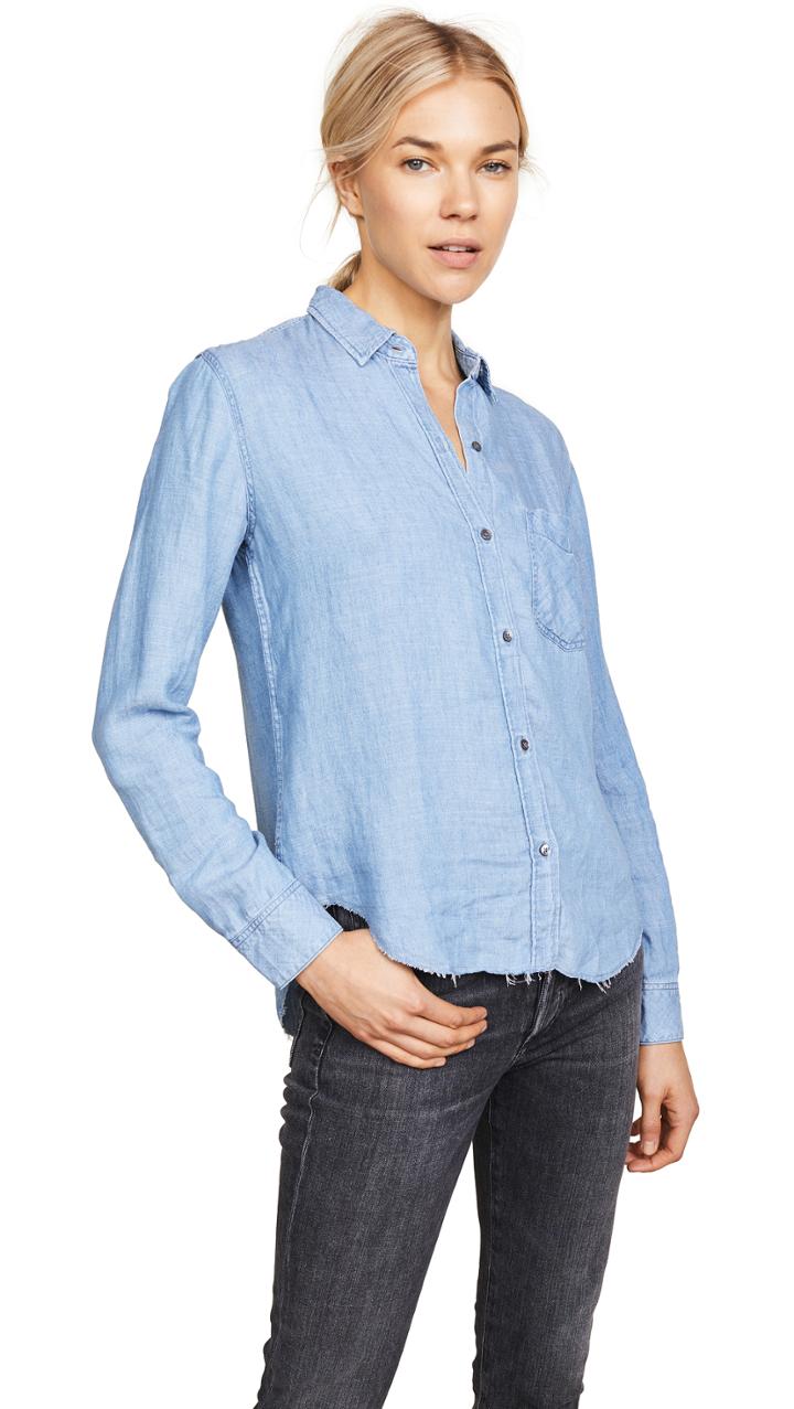 Rails Ingrid Raw Button Down Shirt