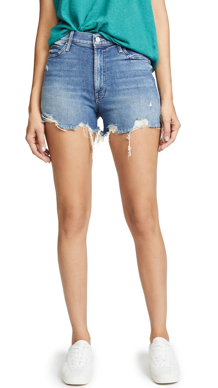 Mother High Waist Rascal Shorts