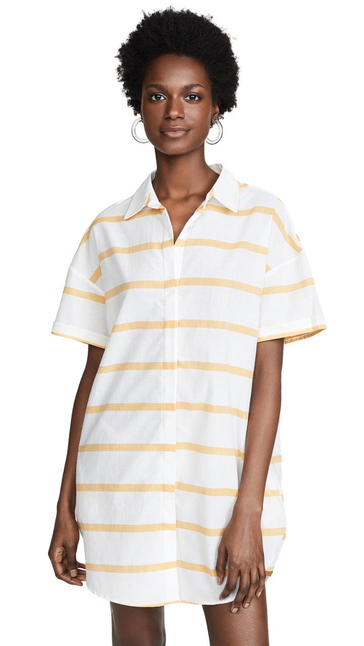 Red Carter Yard Dye Shirt Tunic