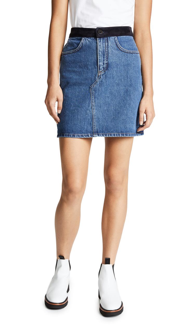 Victoria Victoria Beckham Denim Miniskirt