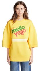 Marc Jacobs Mello Yello Sweatshirt With Short Sleeves Crew Neckline