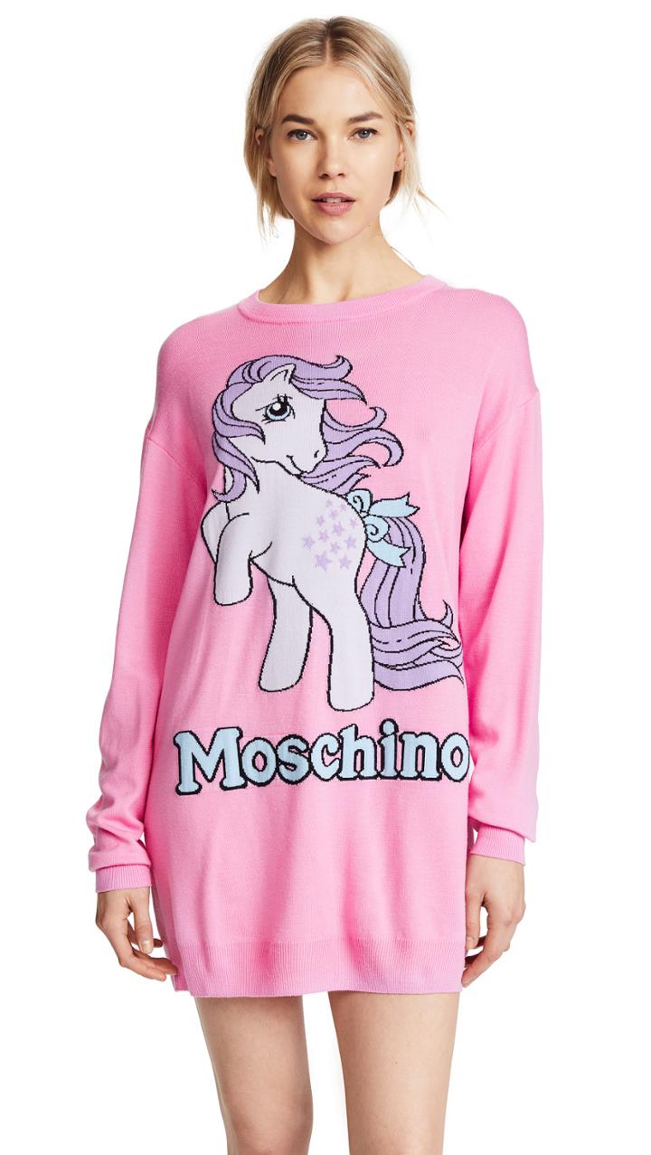 Moschino My Little Pony Pink Oversized Sweatshirt