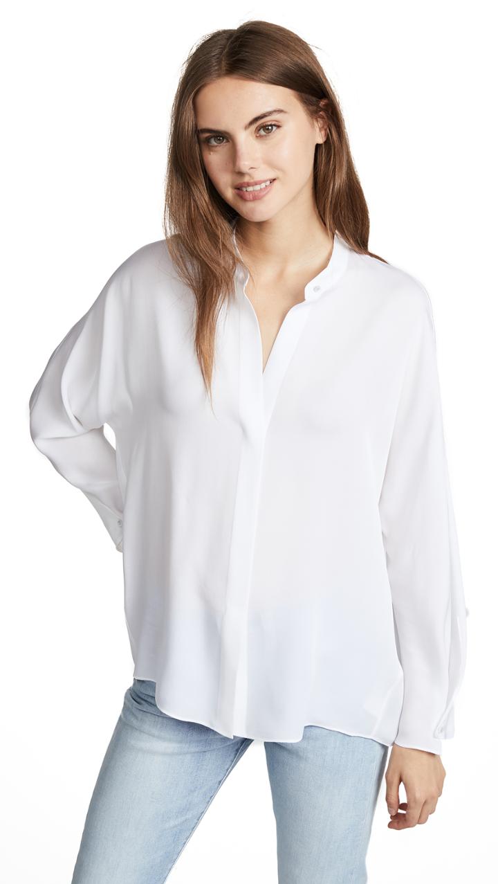 Vince Envelope Popover Blouse