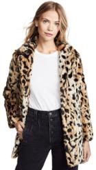 Velvet Juliana Faux Fur Leopard Coat