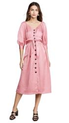 Moon River Raglan Puff Sleeve Dress