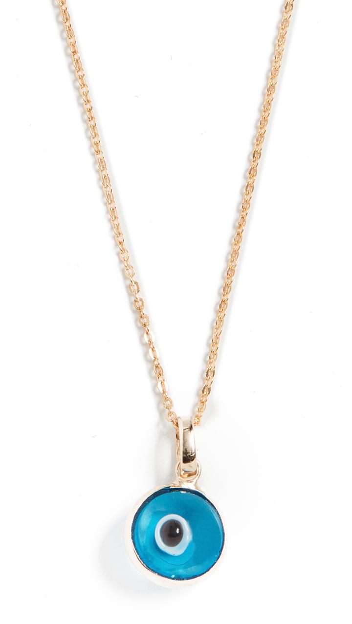 Loren Stewart 14k Evil Eye Necklace