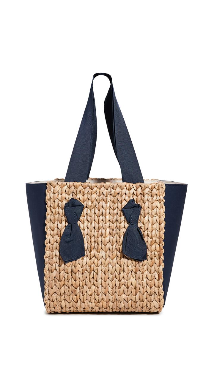 Pamela Munson Petite Isla Bahia Mixed Media Tote