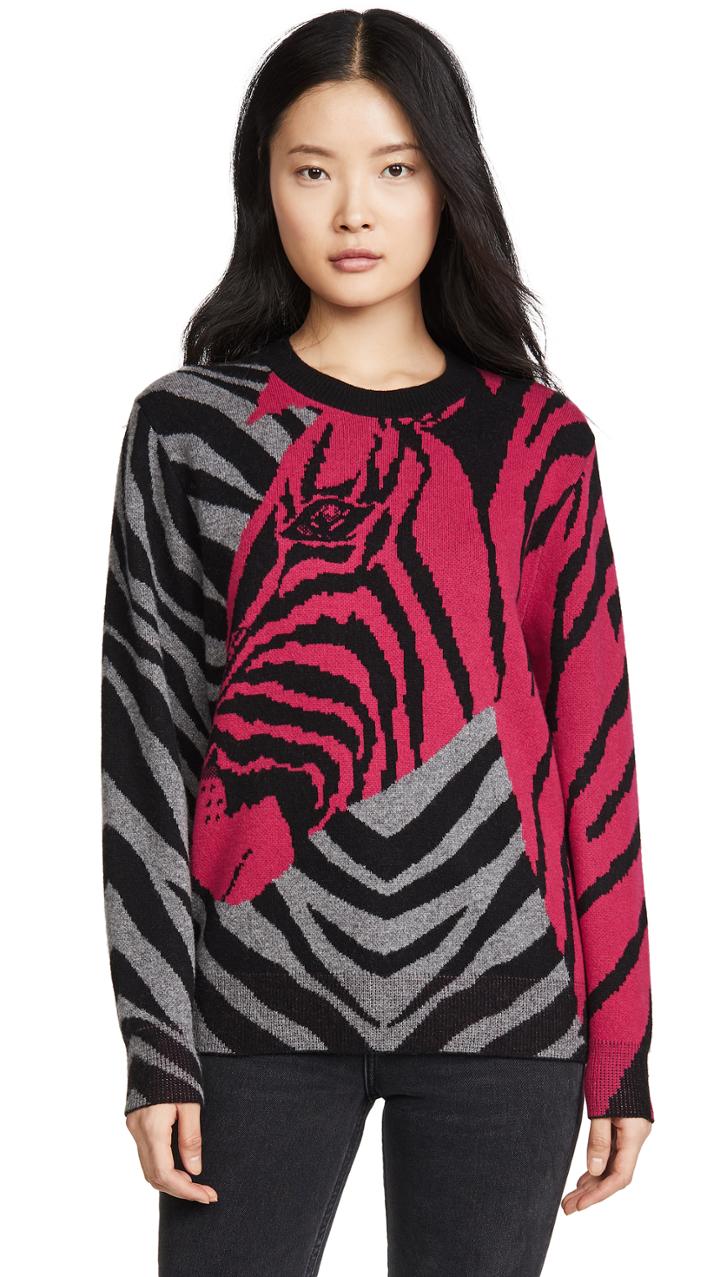 Rag Bone Cashmere Zebra Pullover
