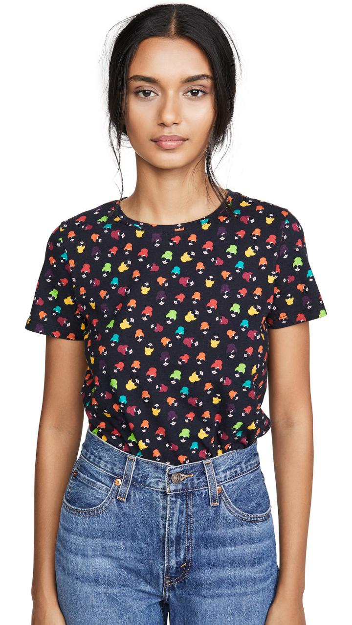 Alice Olivia Rylyn Crew Neck Tee