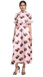 Adam Lippes Floral Smocked Dress