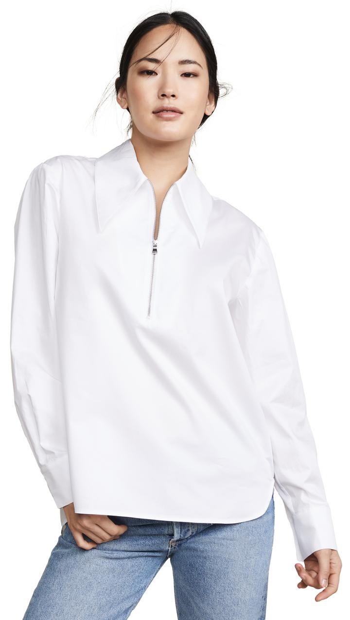 Tibi Front Zip Shirt