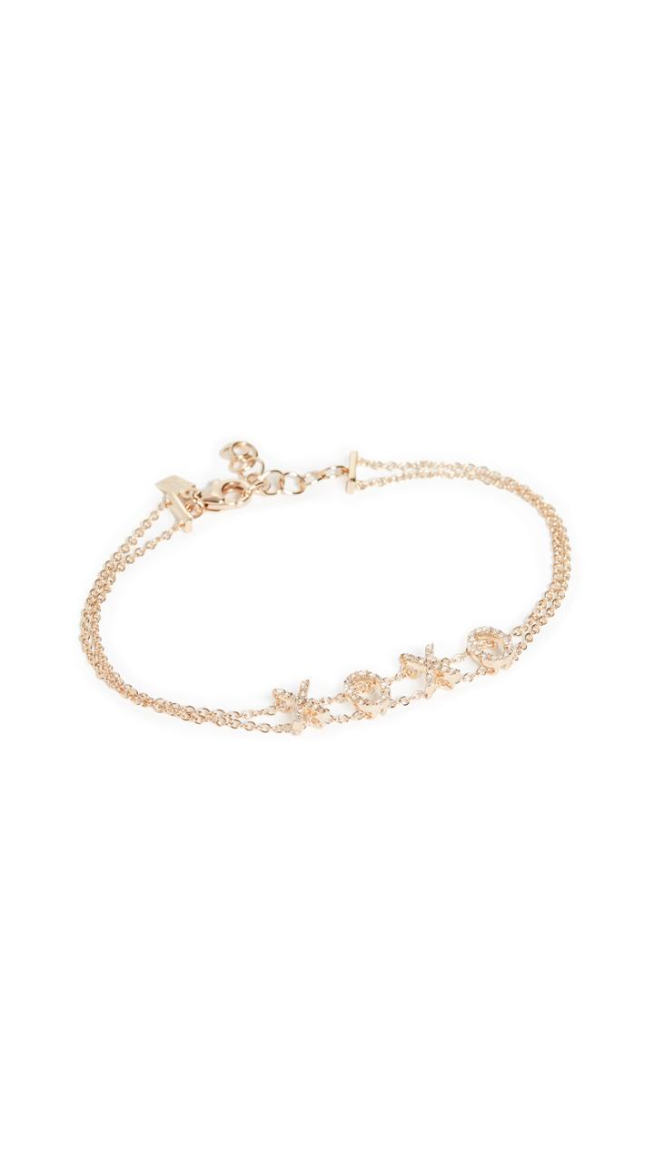 Ef Collection 14k Diamond Xoxo Bracelet