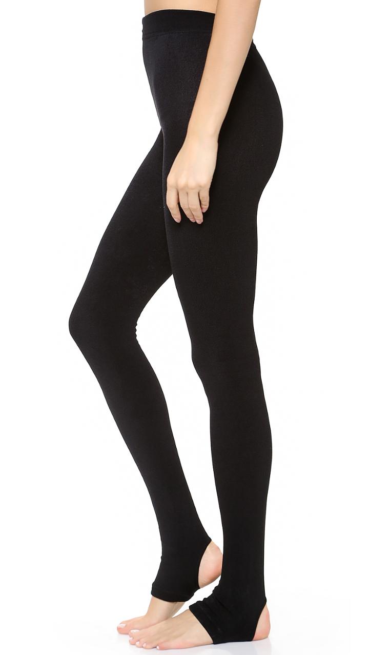 Plush Fleece Lined Tights With Stirrups