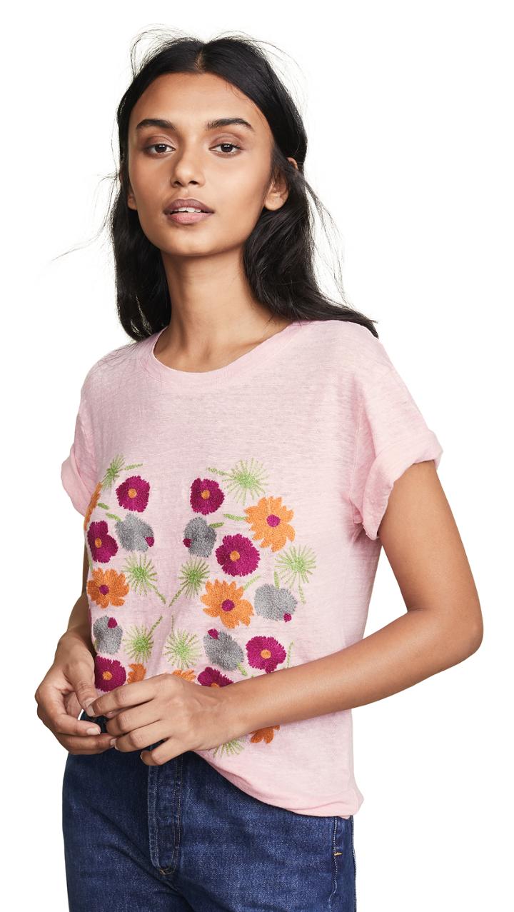 Banner Day Flower Print Tee