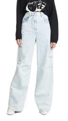Off White Oversize Tomboy Pants Bleach White