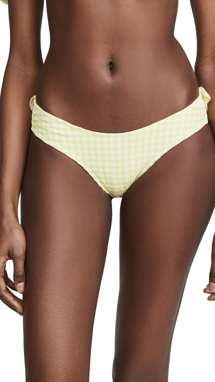 Jonathan Simkhai Gingham Bikini Bottoms