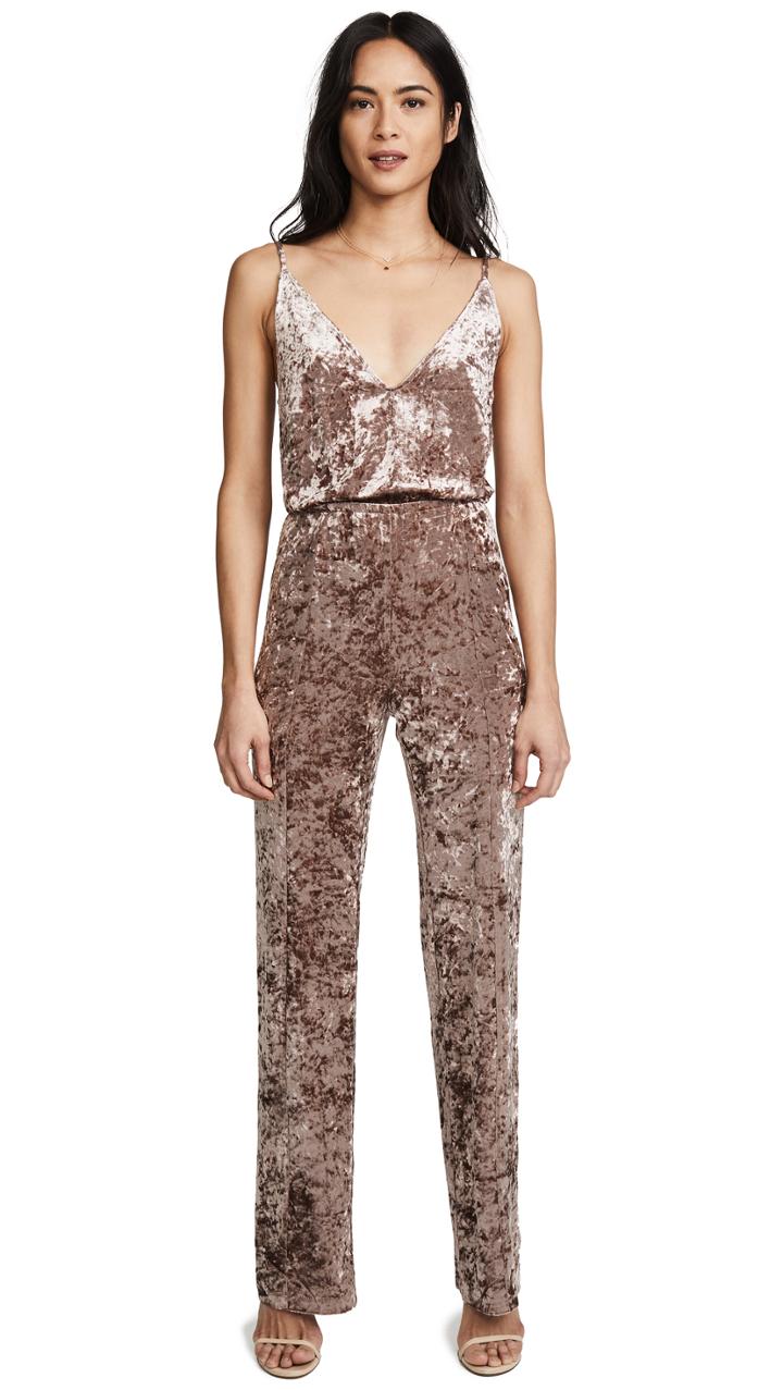 Bb Dakota Cassandra Velvet Jumpsuit