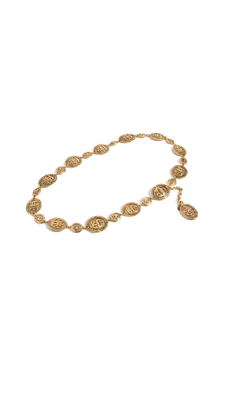 What Goes Around Comes Around Chanel Crown Chain Belt