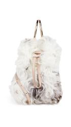 Maison Boinet Small Shearling Bucket With Metal Rings