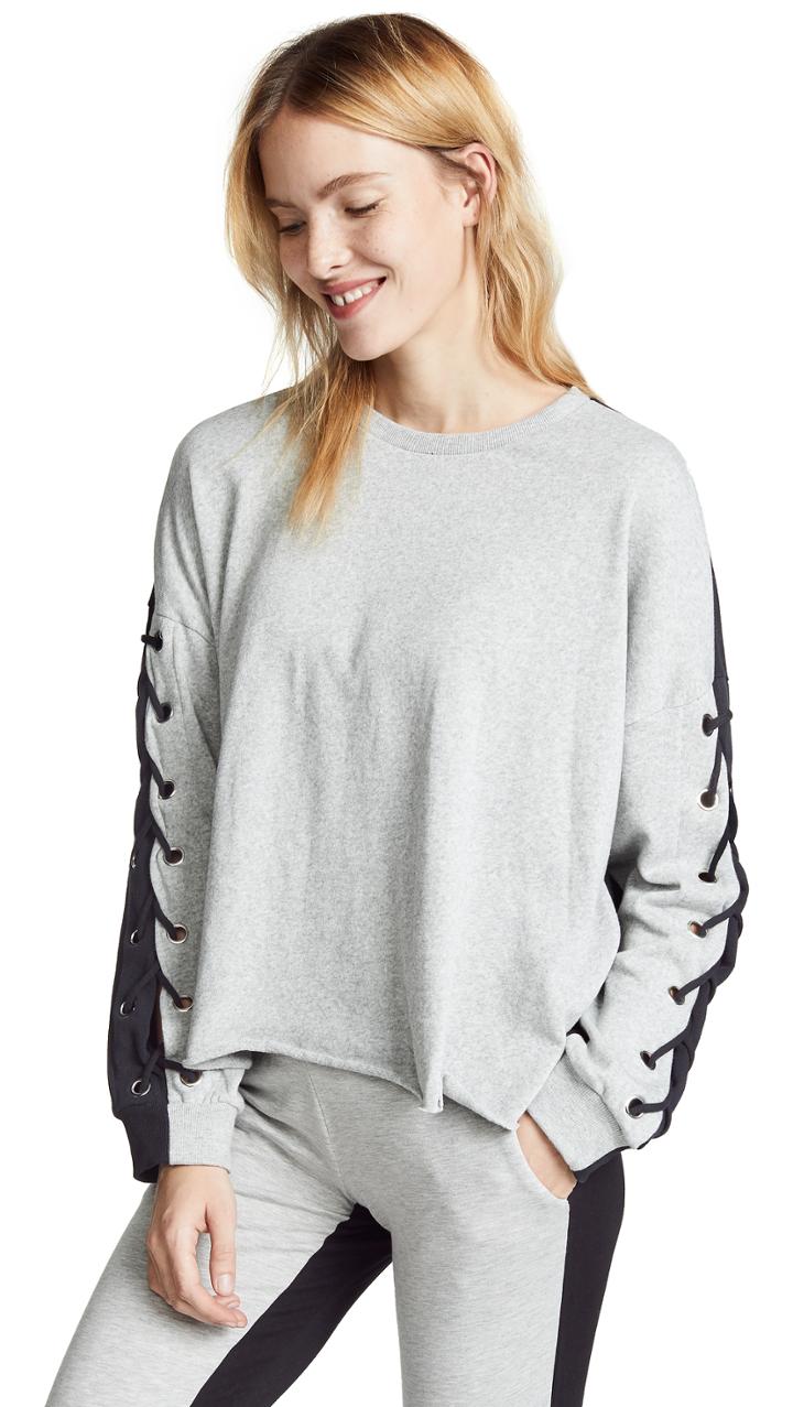 Generation Love Alexis Lace Up Sweatshirt