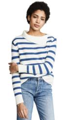 Club Monaco Billie Stripe Cashmere Sweater