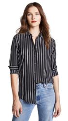 Equipment Excellence Stripe Essential Button Down Top