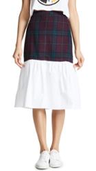 English Factory Tartan Combo Skirt