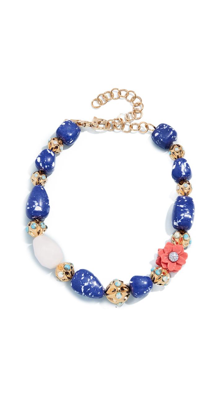 Lele Sadoughi Keepsake Stone Necklace